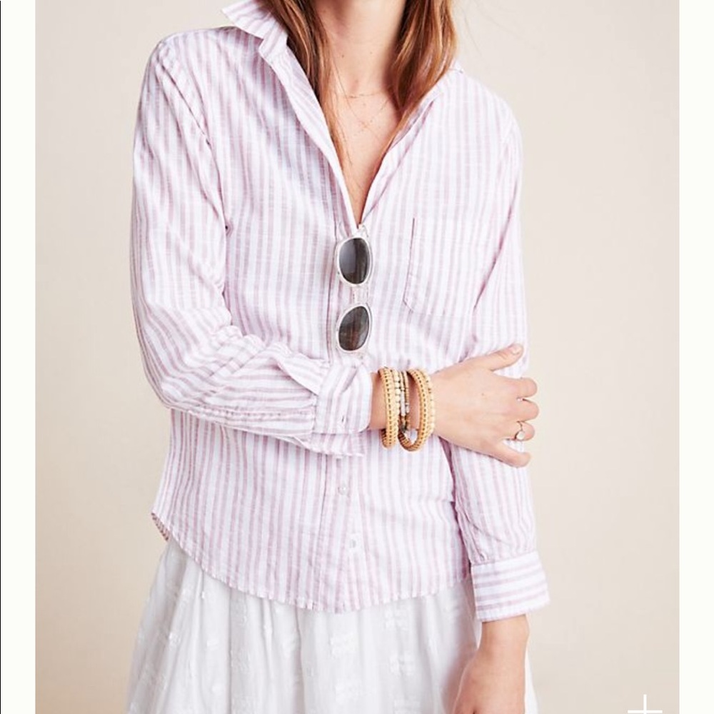 Grayson “The Hero” Red and White Button Down